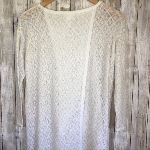 J. Jill White Knit Open Back Blouse - Picture 5 of 7